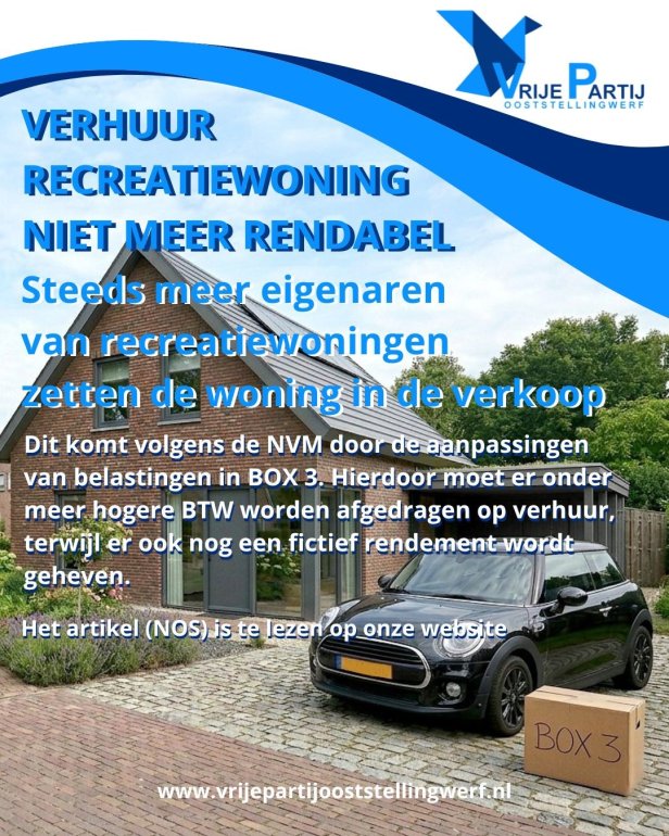 Verhuur recreatiewoning niet meer rendabel